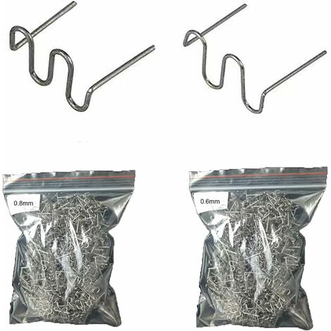 Agrafes de Soudage de Voiture, 1000 PCS Agrafes Chaudes pour Réparation de Soudure, Agrafes Chaudes en Acier, Soudage de Carrosserie, Chaud en Acier Inoxydable Staples, Réparation de Soudure JUNJUN
