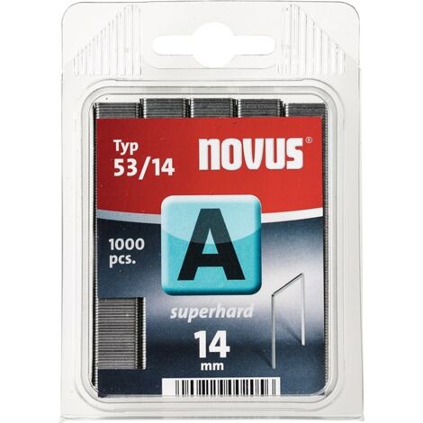 Agrafes en fil fin type 53 longueur 14 mm super-dur