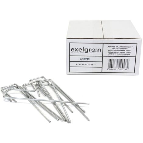 Agrafes galvanisées - 200 pièces - Exelgreen