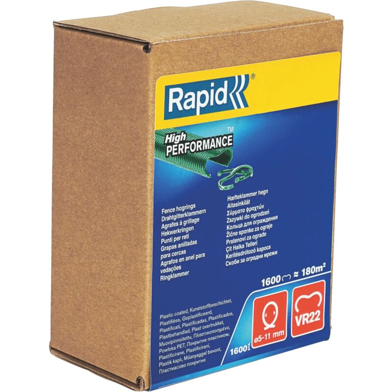 RAPID 1600 agrafes VR22 vertes