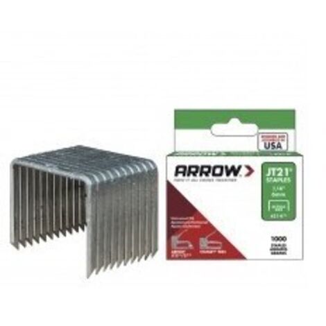 Agrafes jt21  boîte de 1000 agrafes longueur pattes:8 mm