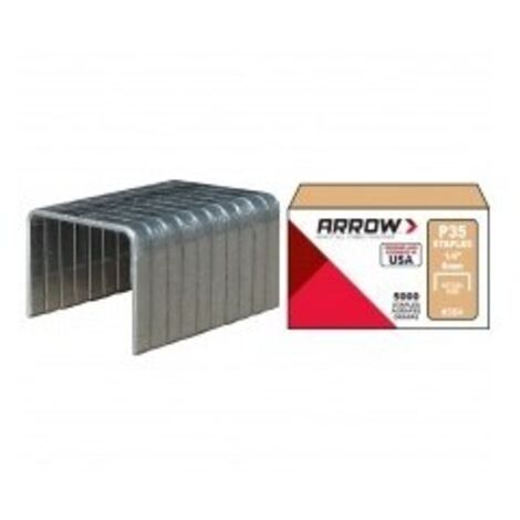 agrafes p35 désignation boîte de 5000 agrafes longueur pattes 6 mm