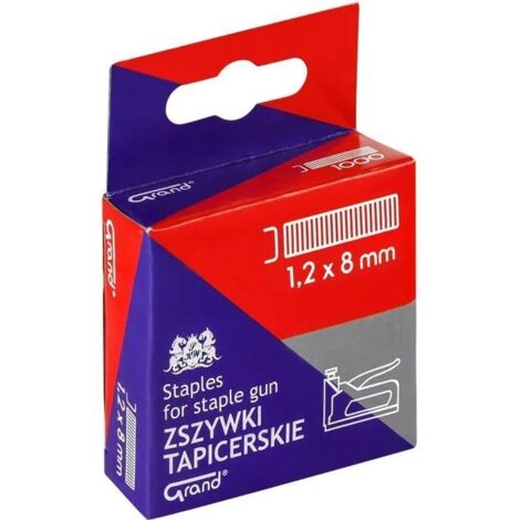 Agrafes pour agrafeuse/fixeuse de tapisserie 1,2 x 8 pouces