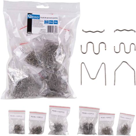 Agrafes pour machine à souder le plastique RS16-RS46 600 pièces (80)