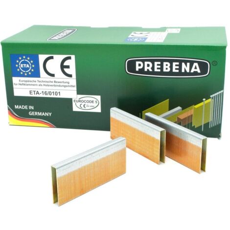 Agrafes Prebena WP75CRFHA-ETA inoxydable - nouvelle UE 2.900 pièces