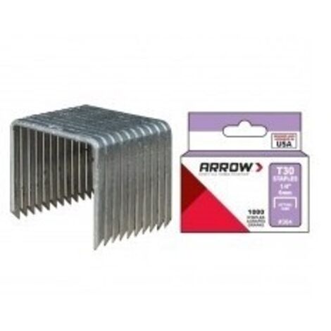 Agrafes t30  boîtes de 1000 agrafes longueur pattes:10 mm