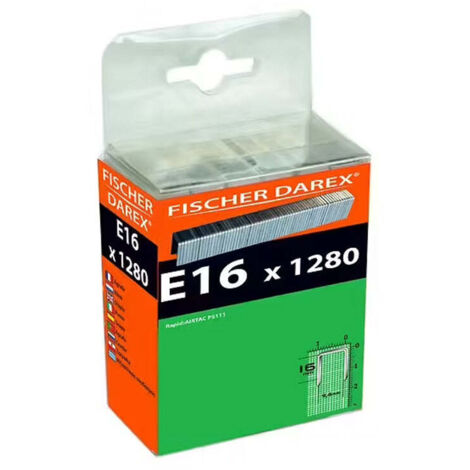 Agrafes type E 16mm gros conditionnement FISCHER DAREX - 25050480