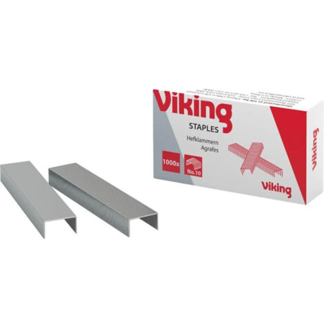 Agrafes Viking No. 10 - 1000 pièces - Métal Argenté