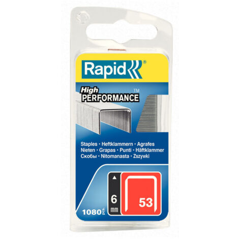 Agrafes (X1080) Rapid 53/6mm - RAPID