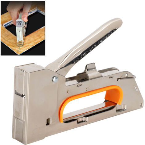 Agrafeuse à Cadre U pour Toile de Jardin et Bâche, Pistolet à Agrafes Ergonomique