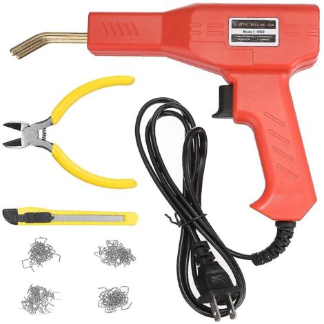 Agrafeuse à chaud, machine de soudage plastique, kit de réparation de pare-chocs de voiture, soudeuse portative, outils de garage, prise UE