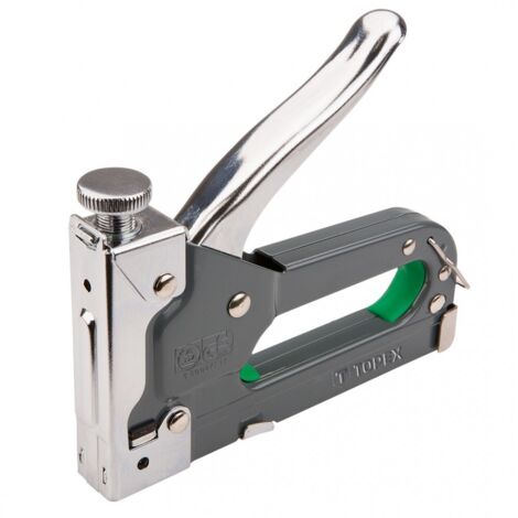 Agrafeuse à main Topex 41e908 métal robuste force réglable
