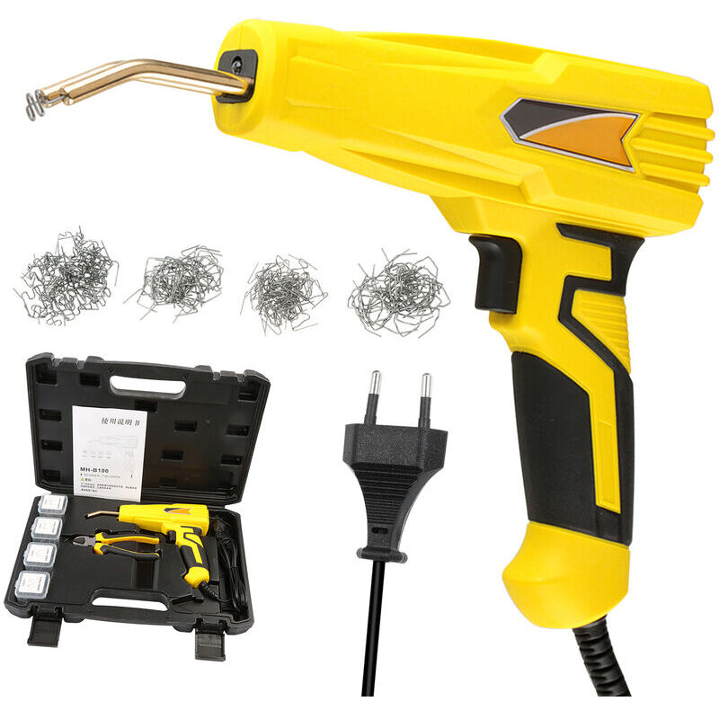 Agrafeuse à chaud 100W, pare-chocs de voiture, outil de soudage d'agrafeuse, agrafes plates/coins extérieurs/coins intérieurs/vague, réparation de