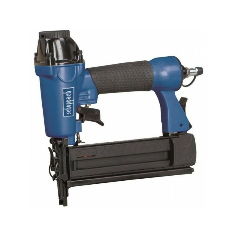 Agrafeuse-cloueuse pneumatique Scheppach 15-50 mm clous, 16-40 mm agrafes - 1,5 l par coup