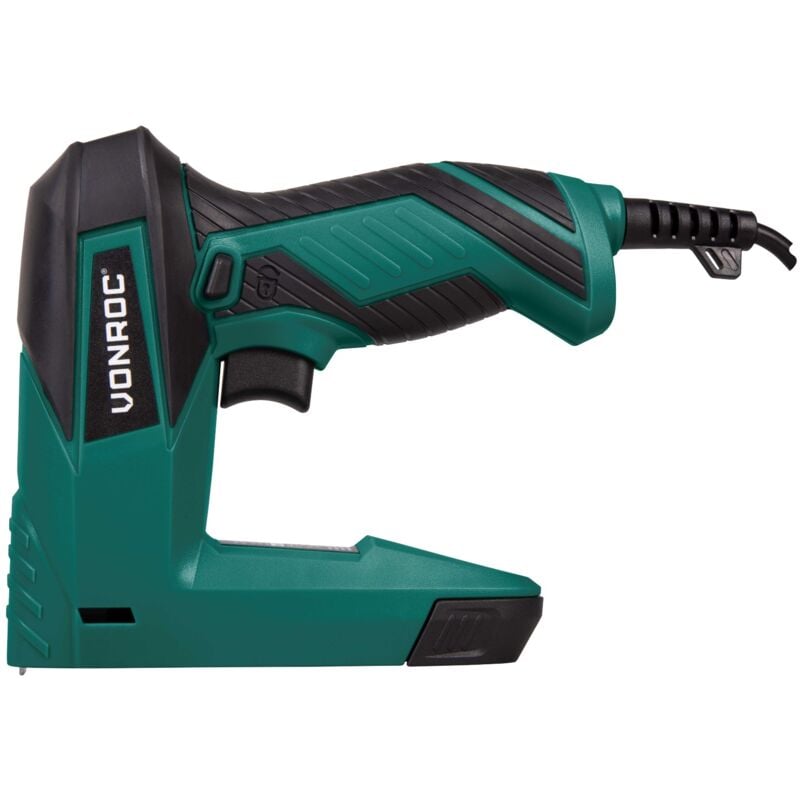 Agrafeuse Cloueuse Electrique - 900 Agrafes et 300 Clous - Agrafeuse Electrique Poignée Softgrip Agréable - Vonroc