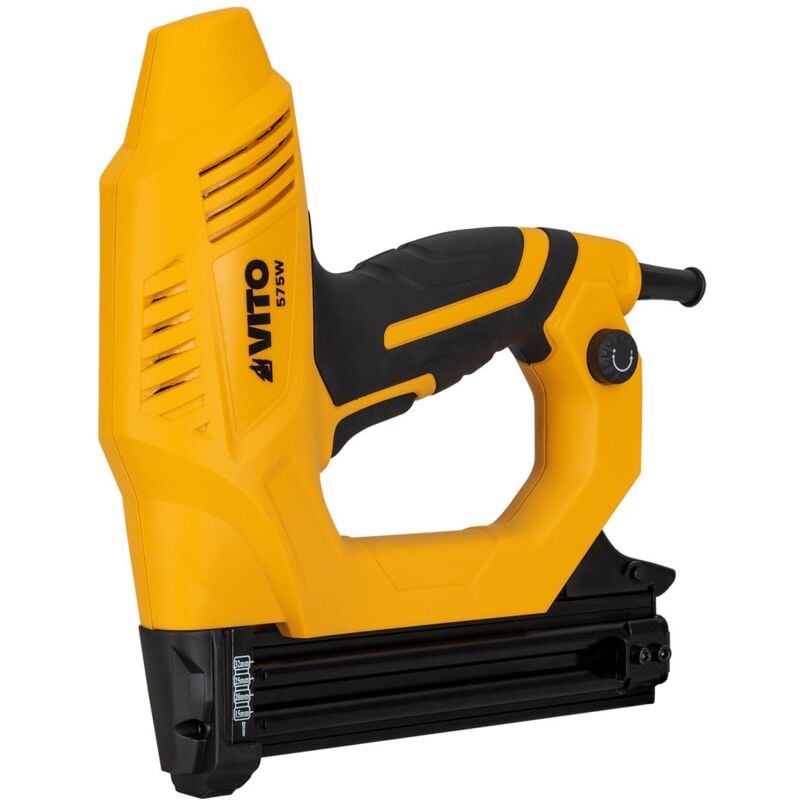 Agrafeuse électrique Spéciale Bois 300 agrafes 19mm + 100 Clous 25mm 575W Vito