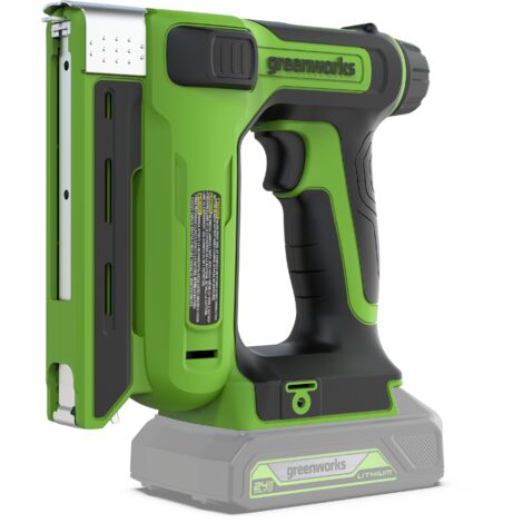 Agrafeuse Greenworks G24CS10 24 V (sans batterie et chargeur)