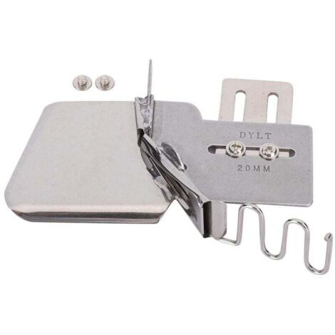Agrafeuse plate pour machine à coudre, relieuse 4 voies, ruban de reliure pour accessoires de machine à coudre industrielle (20 mm)