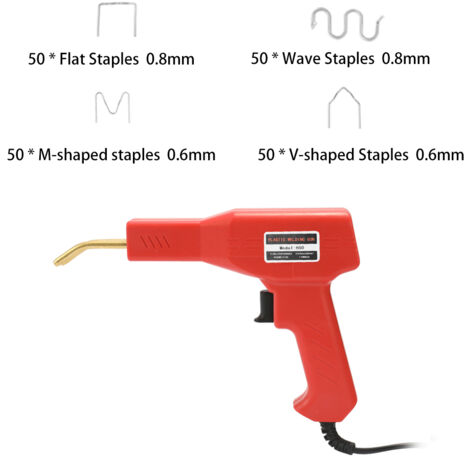 Agrafeuse pour outils de soudage de plastiques pratiques, machine à agrafer pour la réparation de PVC, agrafeuse pour la réparation de pare-chocs de voiture, outil de soudage