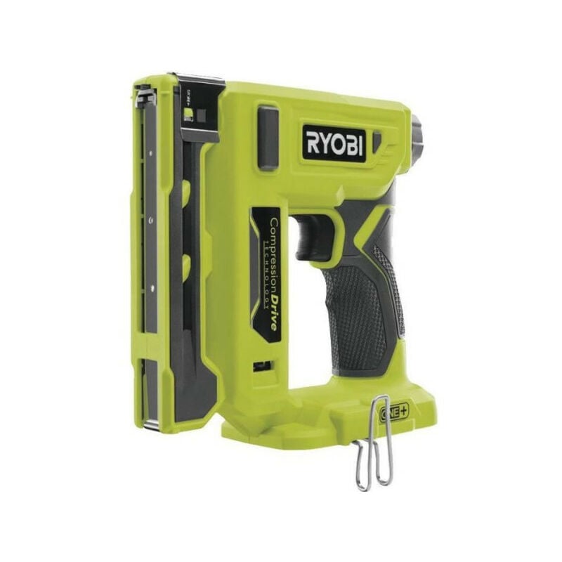 Ryobi - Agrafeuse 18V one+ - agrafes dos 9,4 mm, longueur 6,35 mm a 14,3 mm - chargeur 90 agrafes + Agrafes et crochet - R18ST50