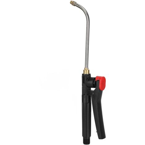 Agricultural Spray Wand Garden Watering Wand G3/8 External Thread Agricultural Spray Rod with Curved Nozzle Fine Atomization Adjustable Copper Nozzle