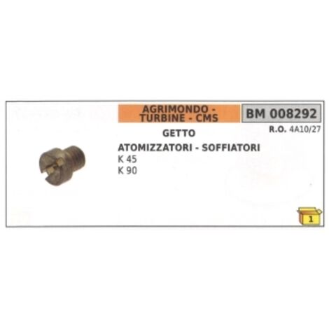 AGRIMONDO K 45 K 90 4A10/27 atomiseur jet soufflant
