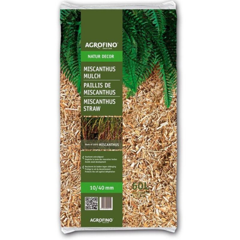 Paillis de miscanthus Agrofino NATUR DECOR 60L