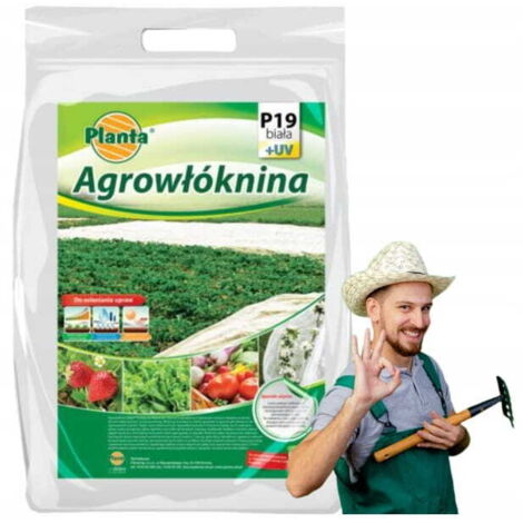 Agrotextil primaveral blanco 19g/m² 2,1x10 m Para la protección de hortalizas y flores