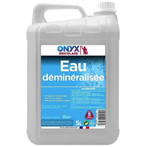 Agua desmineralizada, lata de 5 L.
