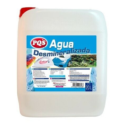 PQS PISCINAS Y CONSUMO AGUA DESMINERALIZADA PQS 1152052 20 LT