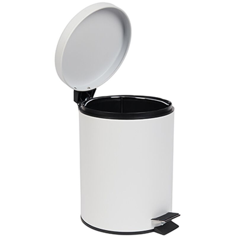 

bin Pedal AquaVive - metal blanco - 5L - Blanc