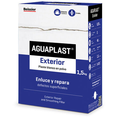 Aguaplast Extérieur 1.5kg Enduit De Réparation Extérieur Résistant - Aguaplast
