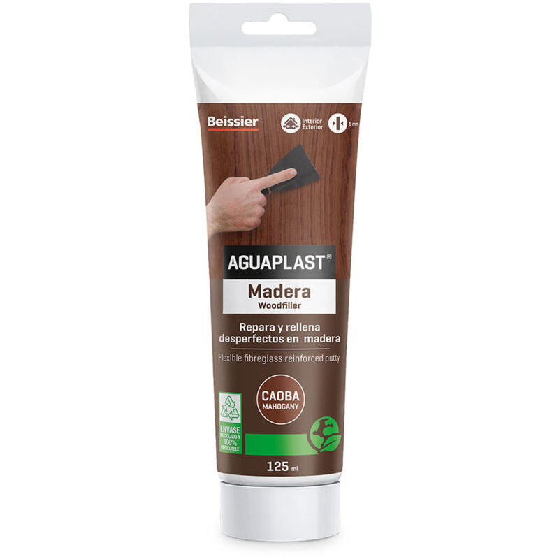 

24904 MASILLA PARA MADERA DE COLOR CAOBA 125ML - Aguaplast