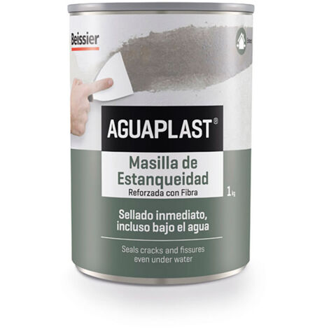 Aguaplast Masilla d'étanchéité gris 1 kg pâte élastique