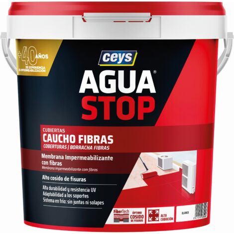 CEYS 903304 FIBRES DE CAOUTCHOUC AGUASTOP BLANC 5KG