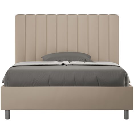 Agueda Bett 120x200 mit taubengrauem Untergestell