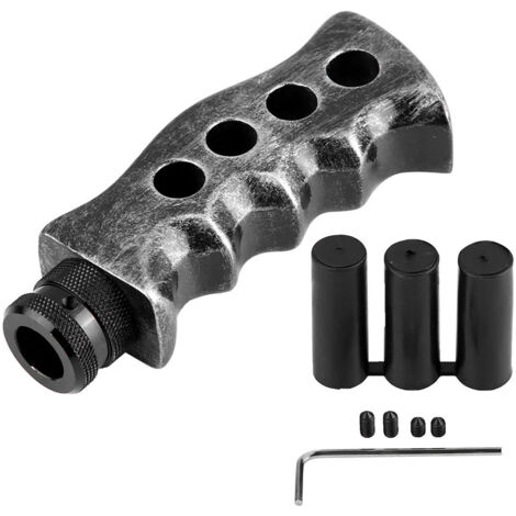 Aguja selectora de velocidad manual universal en resina y aluminio - Gris - Ergonómica