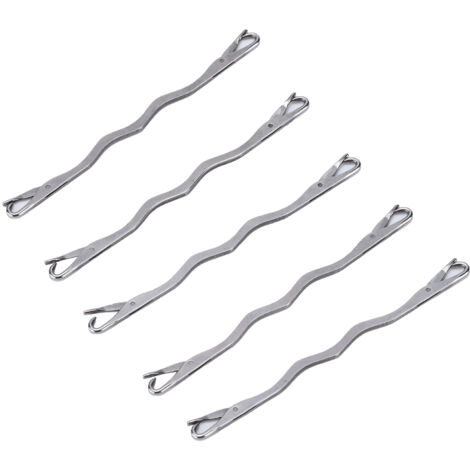 Agujas de reparación de doble punta de acero inoxidable, accesorios de herramientas de costura y tejido para el hogar, 5 uds.