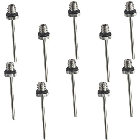 Agujas para inflar balones, 10 unidades, para baloncesto, voleibol, fútbol y rugby