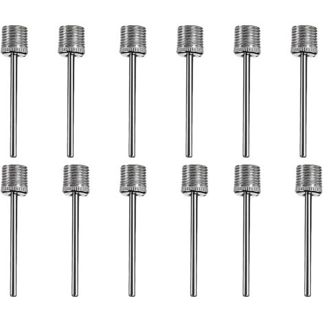 Agujas para inflar balones, 12 unidades, para baloncesto, voleibol, fútbol y rugby