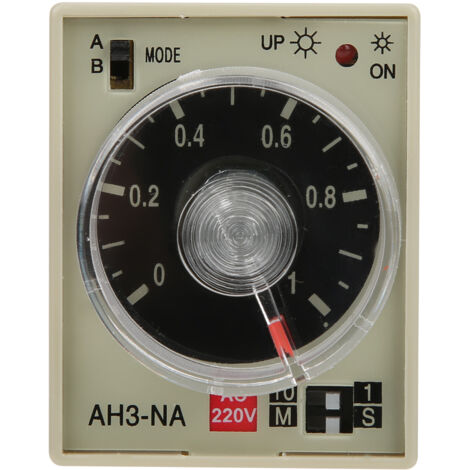 AH3 NA Einstellbares Mini-Zeitrelais, Einschaltverzögerung, 220 V AC 50/60 Hz
