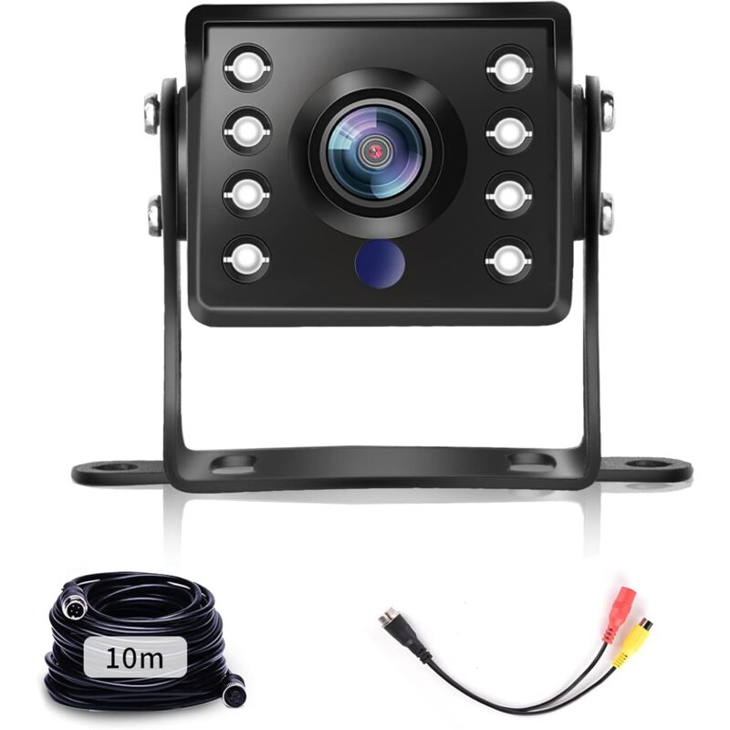 2 PCS AHD & CVBS Caméra de Recul Câble 4 Broches Connecteur RCA étanche IP69 Camera de Recul Vision Nocturne Caméra de Recul pour