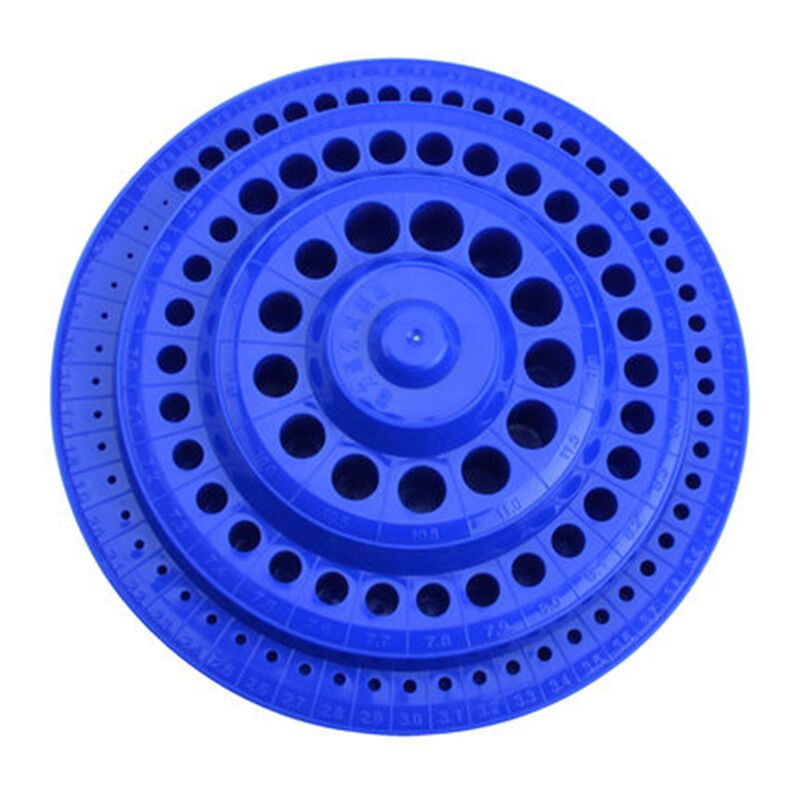 Ahlsen 1-13mm organisateur de stockage de forets en plastique dur 100 trous clous porte-forets pour ongles forets fraises dentaires