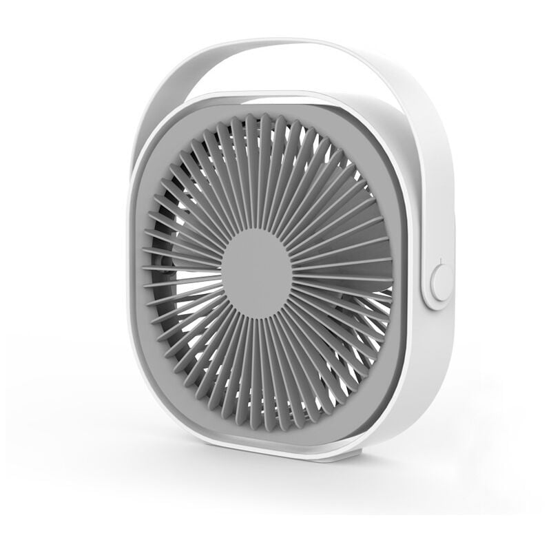 1 Pièce Ventilateur usb, 200X220X66mm Ventilateur de Table, Ventilateur Rechargeable Silencieux Portable, 360 ° Réglable, 3 Modes, Ventilateur de