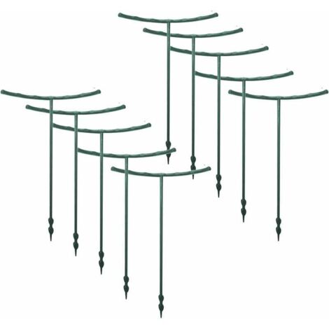 Ahlsen 10 estacas para plantas, varillas de soporte para plantas de jardín, varillas de soporte para flores de jardín, varillas de soporte para orquídeas, tomates, peonías, lirios y rosas