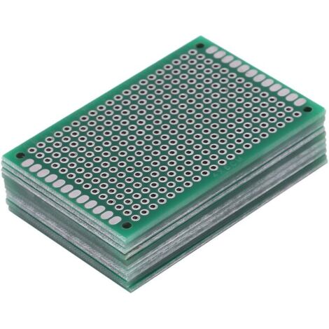 Ahlsen 10 piezas 4x6 cm placa de prototipo de doble cara placa de circuito Universal de soldadura de prototipos para proyectos de bricolaje y electrónica