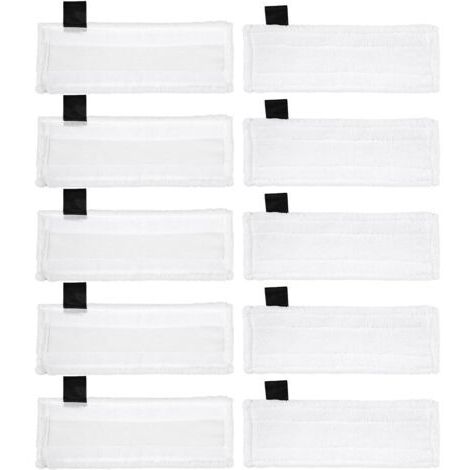 Ahlsen 10-teiliges Mikrofasertuch-Set für Dampfreiniger, Ersatztücher für Kärcher Easy Fix SC2, SC3, SC4 und SC5 Dampfmopp-Zubehör