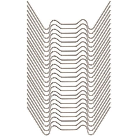 Ahlsen 100 Pcs Clips de Vitrage pour Serre7.51.5cm Clip de Vitrage Type W Clips de Vitrage pour Serre de Jardin Clips pour Vitre de Serre Acier Inoxy pour Fixation de Verre de Serre Effet de Serre