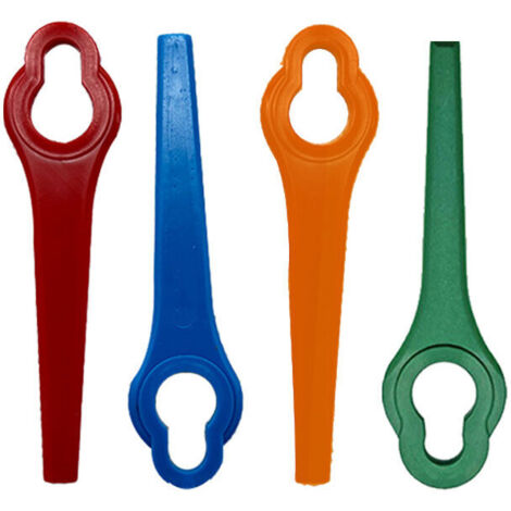 Ahlsen 100 Stück kompatible Messer, Rasenmähermesser, Kunststoff-Rasenmähermesser, Ersatzmesser, Ersatzmesser