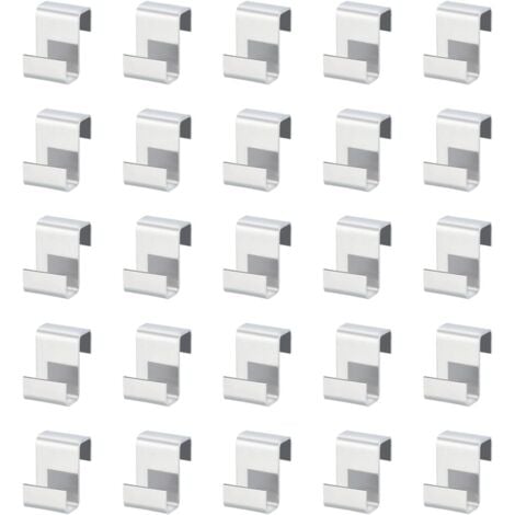 Ahlsen 100 Stück Z-Clips, Edelstahl-Gewächshauszubehör, wetterfeste Gewächshaus-Clips zur Befestigung von Aluminium-Gewächshausplatten